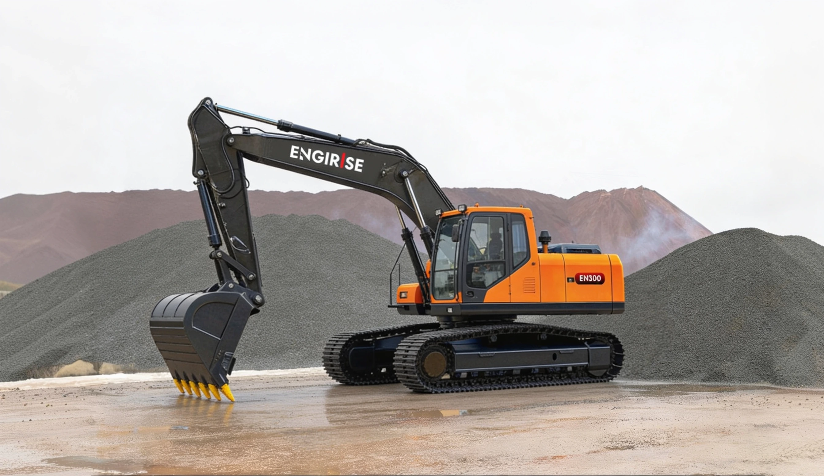 Bulldozer on site